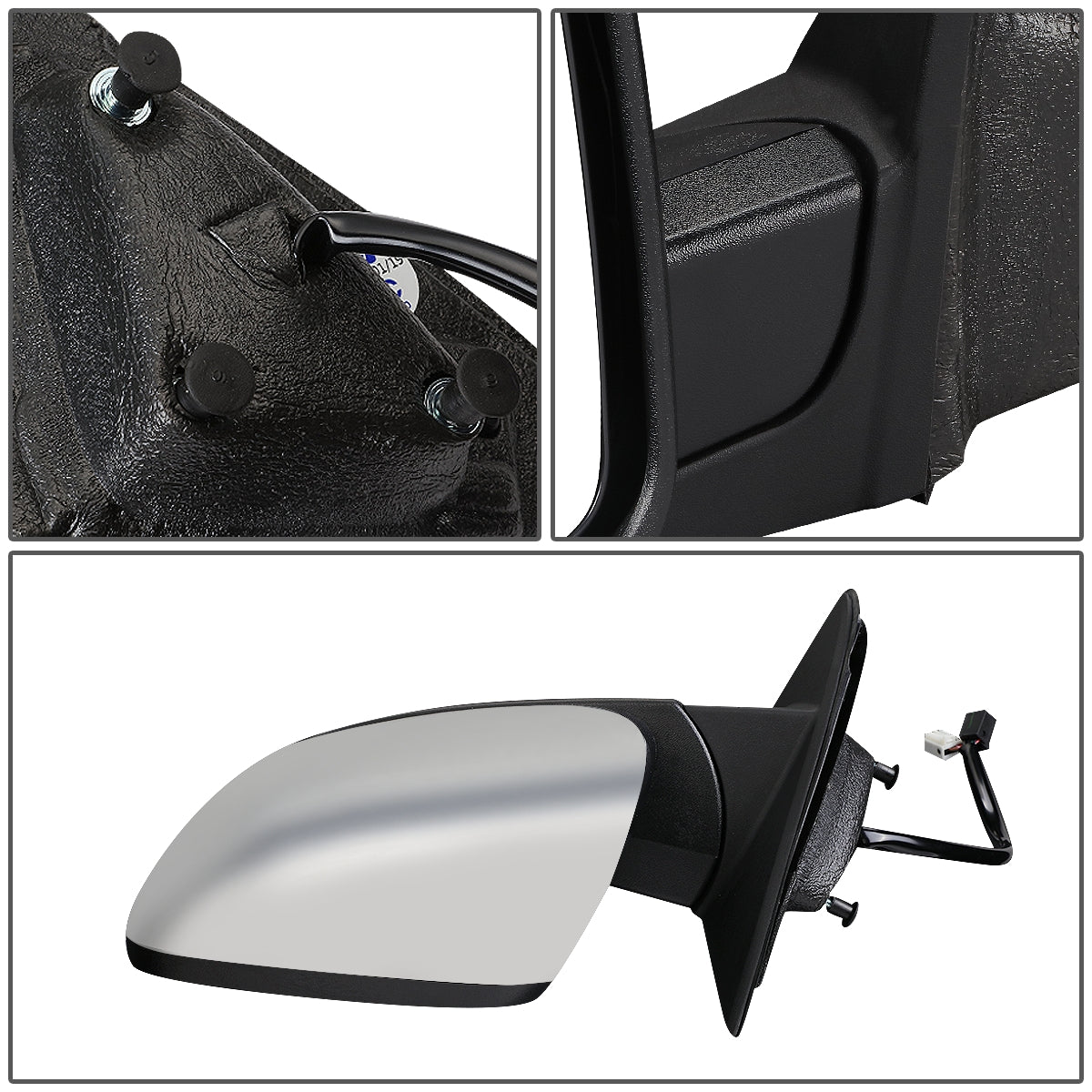 RETROVISOR MIRROR - OEM - 11-13 JEEP GRAND CHEROKEE - POWERED - HEATED - WITH SIGNAL - WITH MEMORY - FOLDING - W/ CHROME COVER - LEFT