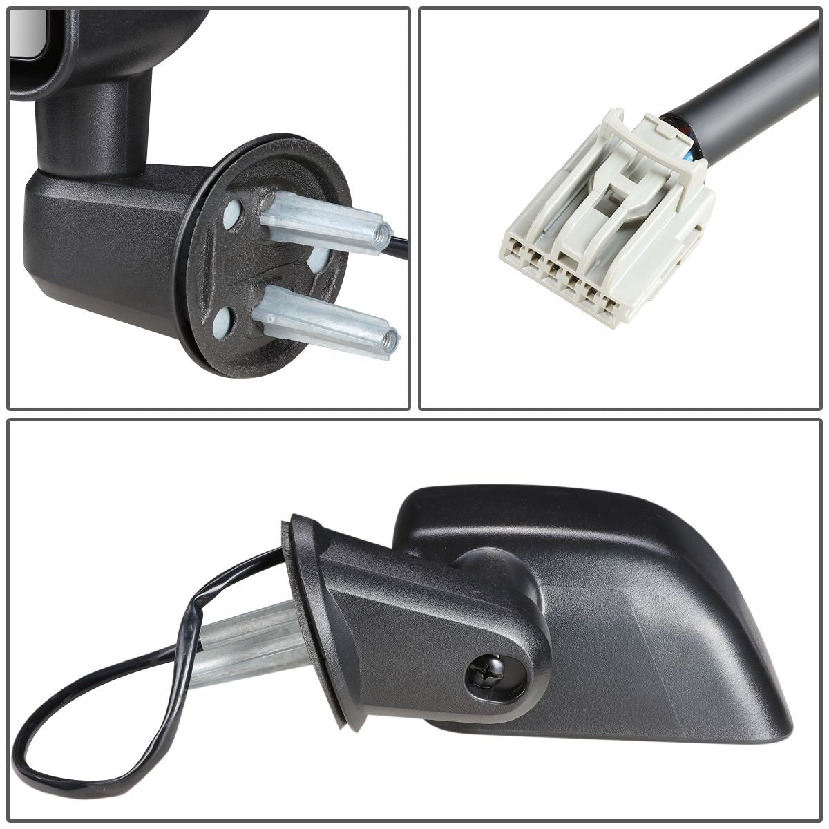 RETROVISOR MIRROR - OEM - 2014 JEEP WRANGLER - POWERED - HEATED - TEXTURED - BLACK - LEFT