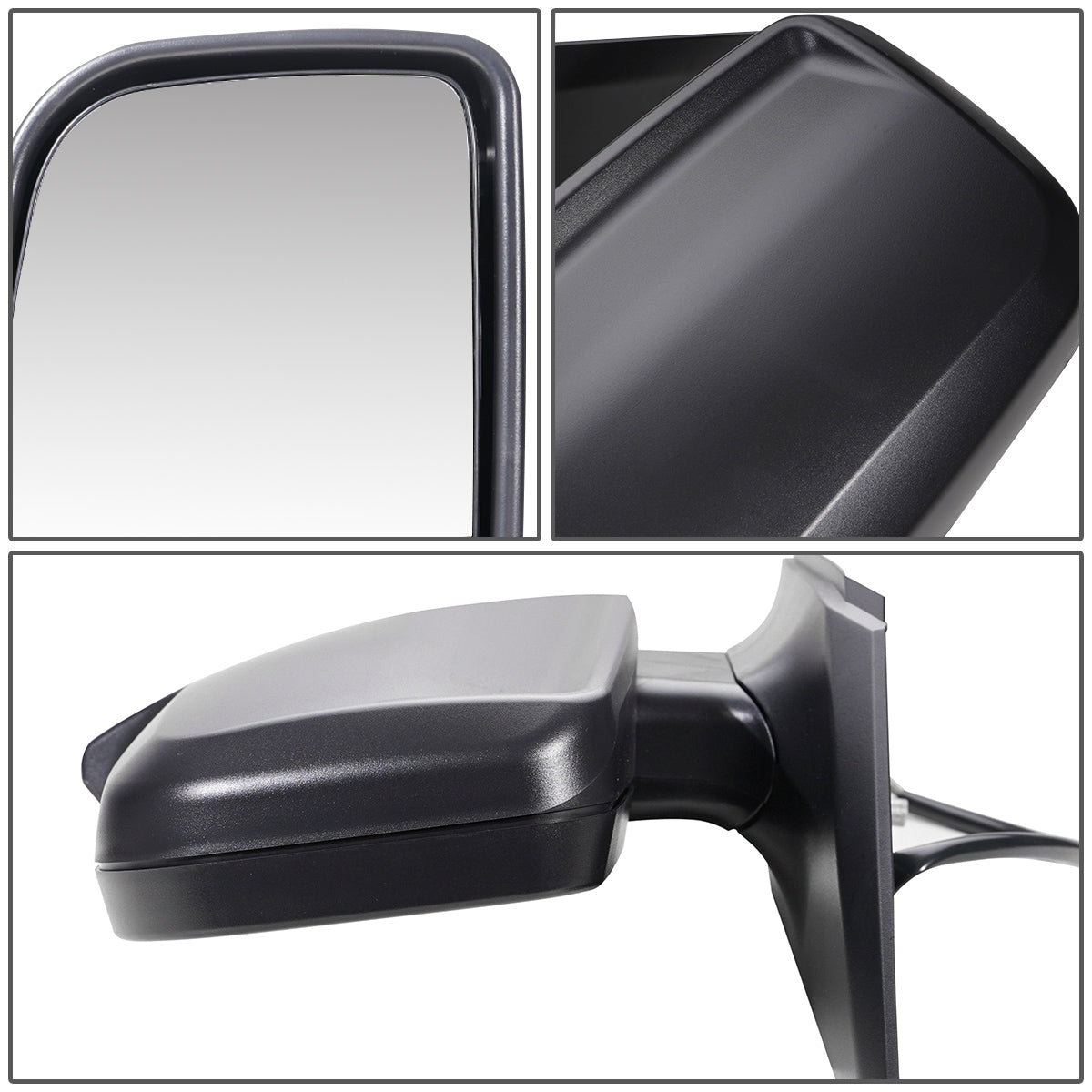 RETROVISOR MIRROR - OEM - 07-09 DODGE SPRINTER - MANUAL - WITH SIGNAL - FOLDING - W/ DUAL BLIND GLASS - W/ TEXTURED BLACK - LEFT
