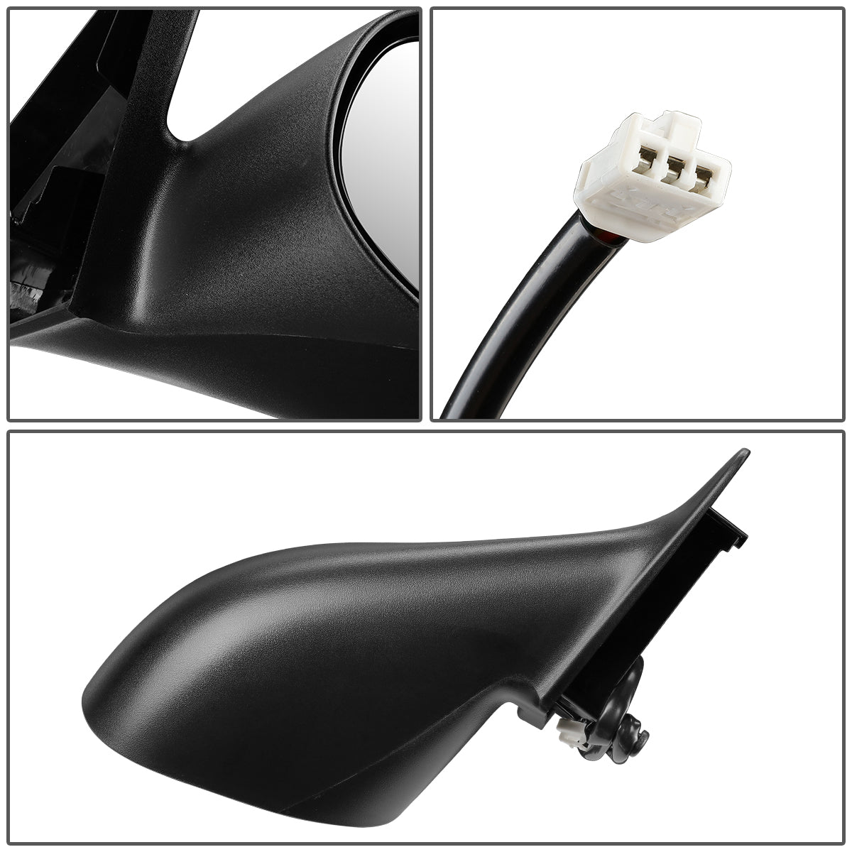 RETROVISOR MIRROR - OEM - 98-01 CHRYSLER CONCORDE / 99-01 CHRYSLER LHS / 98-01 DODGE INTREPID / 98-01 CHRYSLER 300M - POWERED - PAINTABLE - BLACK - RIGHT