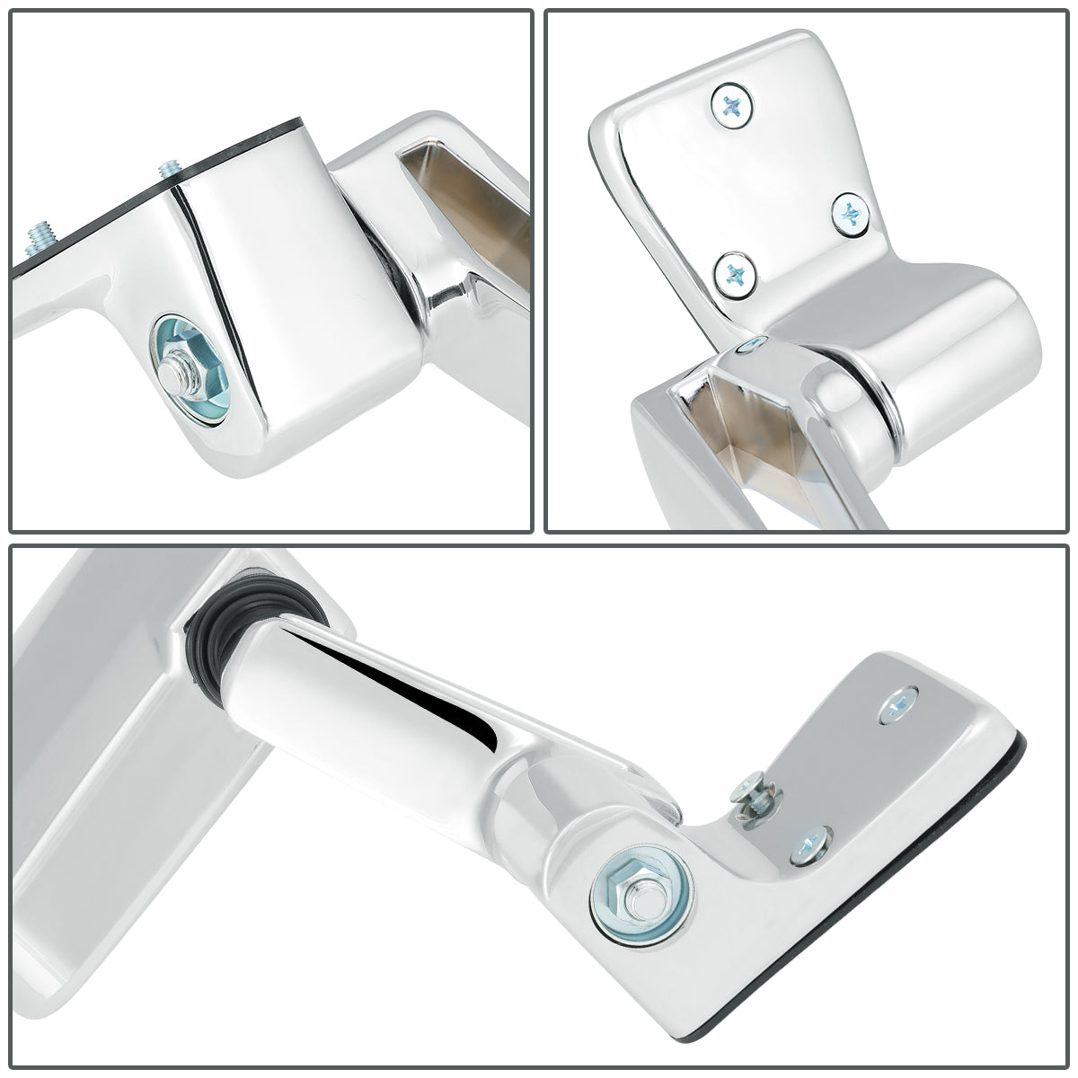 RETROVISOR MIRROR - OEM - 87-95 JEEP WRANGLER - MANUAL - CHROME - RIGHT