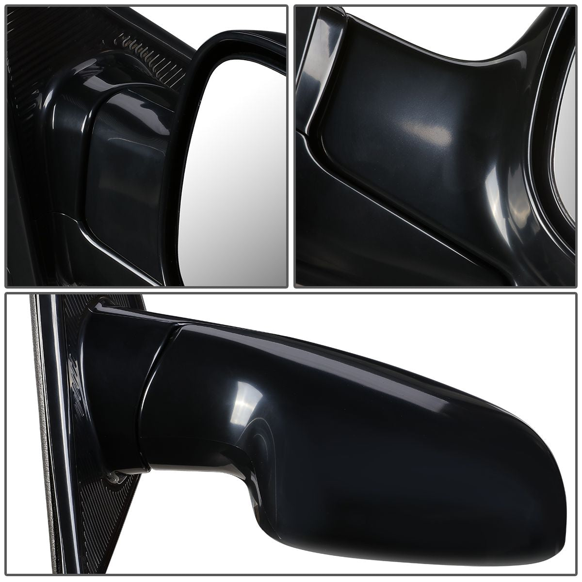 RETROVISOR MIRROR - OEM - 01-07 CHRYSLER TOWN & COUNTRY / 01-07 DODGE CARAVAN / 01-07 DODGE GRAND CARAVAN - POWERED - HEATED - PAINTABLE - BLACK - RIGHT