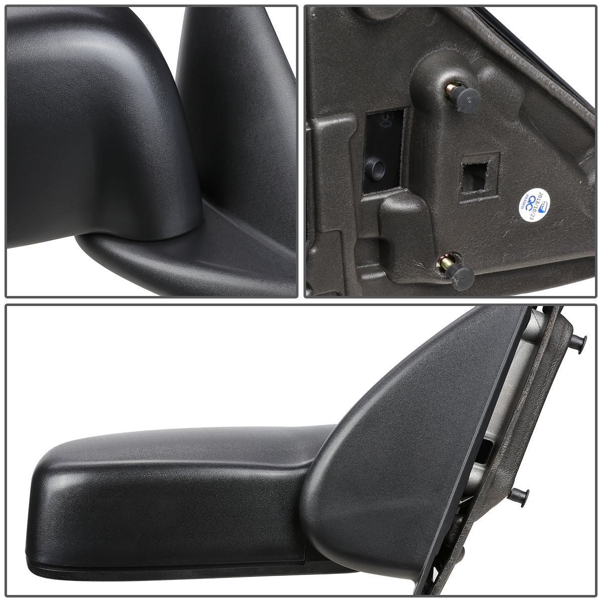 RETROVISOR MIRROR - OEM - 02-08 DODGE RAM 1500 / 03-09 DODGE RAM 2500 , 3500 - MATTE - BLACK - RIGHT