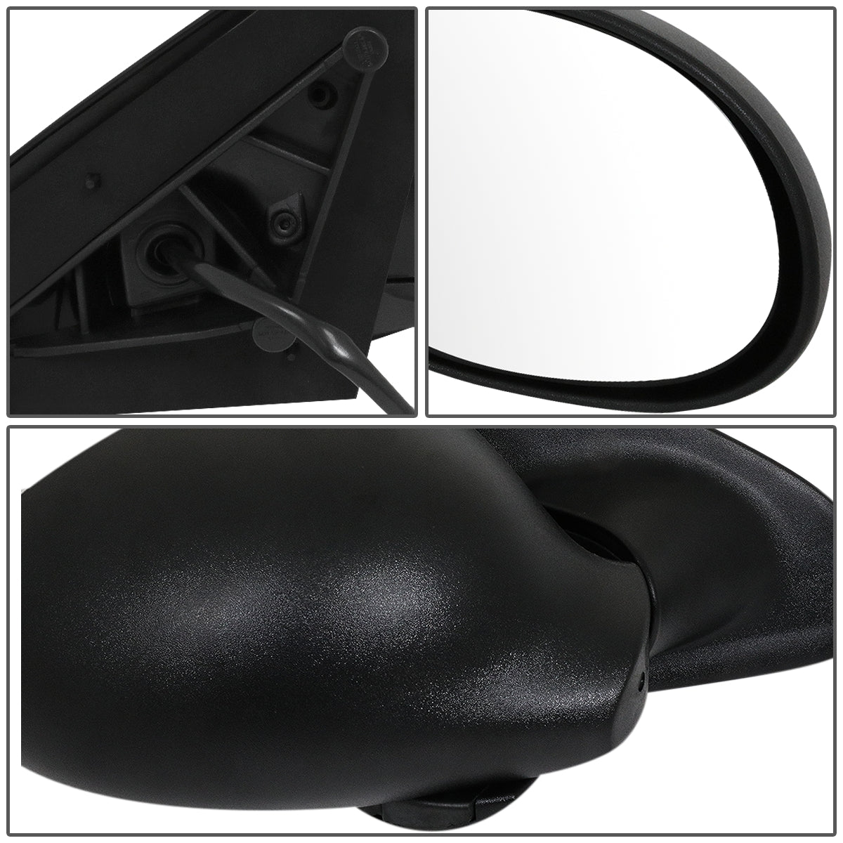 RETROVISOR MIRROR - OEM - 03-05 DODGE NEON - POWERED - TEXTURED - BLACK - RIGHT