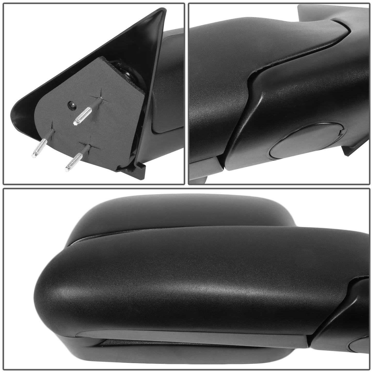 RETROVISOR MIRROR - OE STYLE - DODGE RAM 1500 PICKUP 94-01 - DODGE RAM 2500 PICKUP 94-02 - DODGE RAM 3500 PICKUP 94-02 - PASSENGER SIDE - PAINT TO MATCH - BLACK