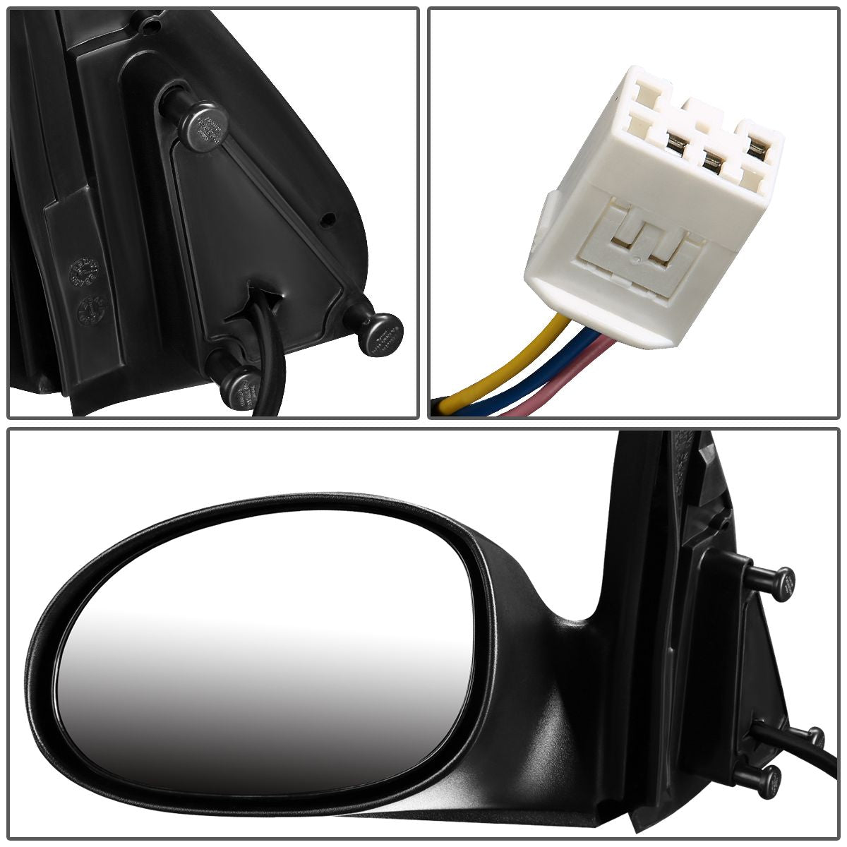 RETROVISOR MIRROR - OEM - 04-10 CHRYSLER PT CRUISER - POWERED - TEXTURED - BLACK - RIGHT