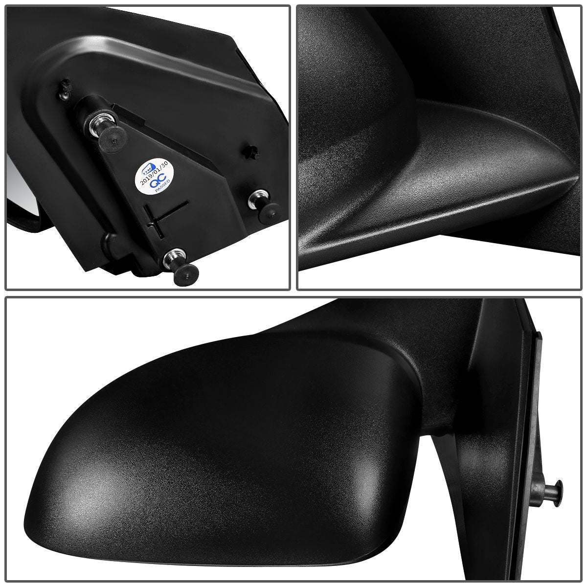 RETROVISOR MIRROR - OEM - 07-12 DODGE CALIBER - MANUAL - TEXTURED - BLACK - RIGHT