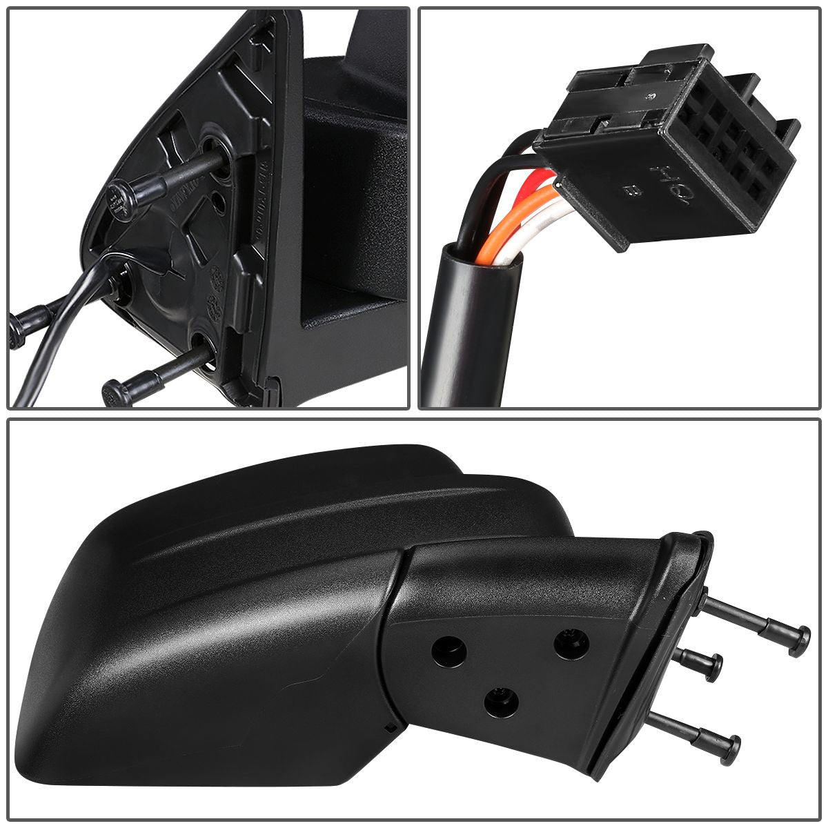 RETROVISOR MIRROR - OEM - 07-11 DODGE NITRO - POWERED - HEATED - TEXTURED - BLACK - RIGHT