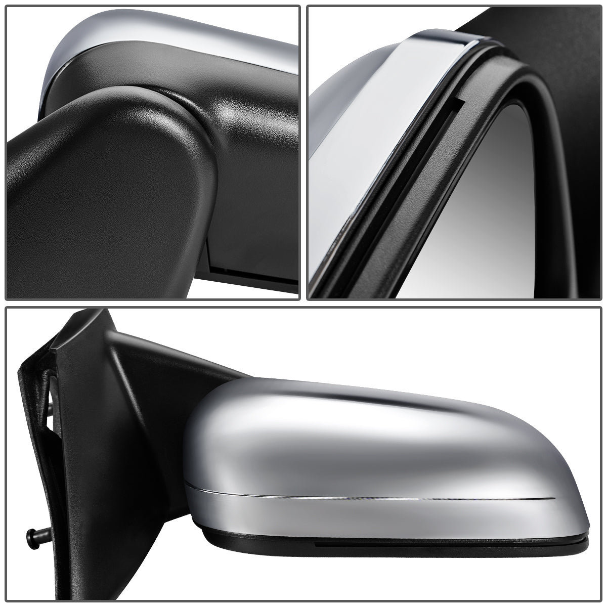 RETROVISOR MIRROR - OEM - 07-10 CHRYSLER ASPEN - POWERED - HEATED - W/ MEMORY - W/ CHROME COVER - RIGHT