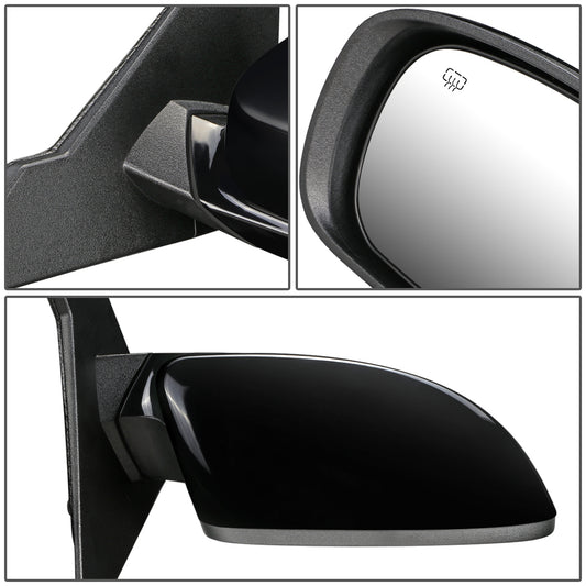 RETROVISOR MIRROR - OEM - 11-14 CHRYSLER 200, CONVERTIBLE - POWERED - HEATED - FOLDING - W/ BLACK MATERIAL - RIGHT