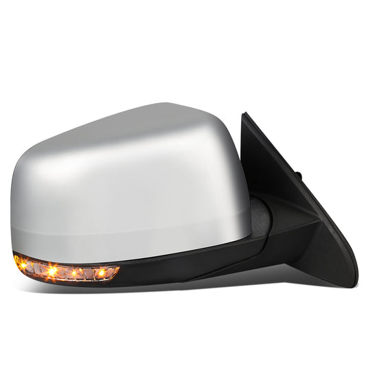 RETROVISOR MIRROR - OEM - 11-13 JEEP GRAND CHEROKEE - POWERED - HEATED - W/ SIGNAL - W/ MEMORY - W/ BSD - FOLDING - W/O DIMMING - W/ CHROME COVER - RIGHT