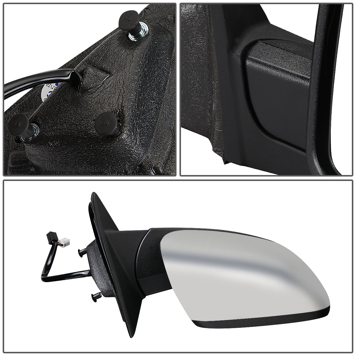 RETROVISOR MIRROR - OEM - 11-13 JEEP GRAND CHEROKEE - POWERED - HEATED - W/ SIGNAL - W/ MEMORY - W/ BSD - FOLDING - W/O DIMMING - W/ CHROME COVER - RIGHT