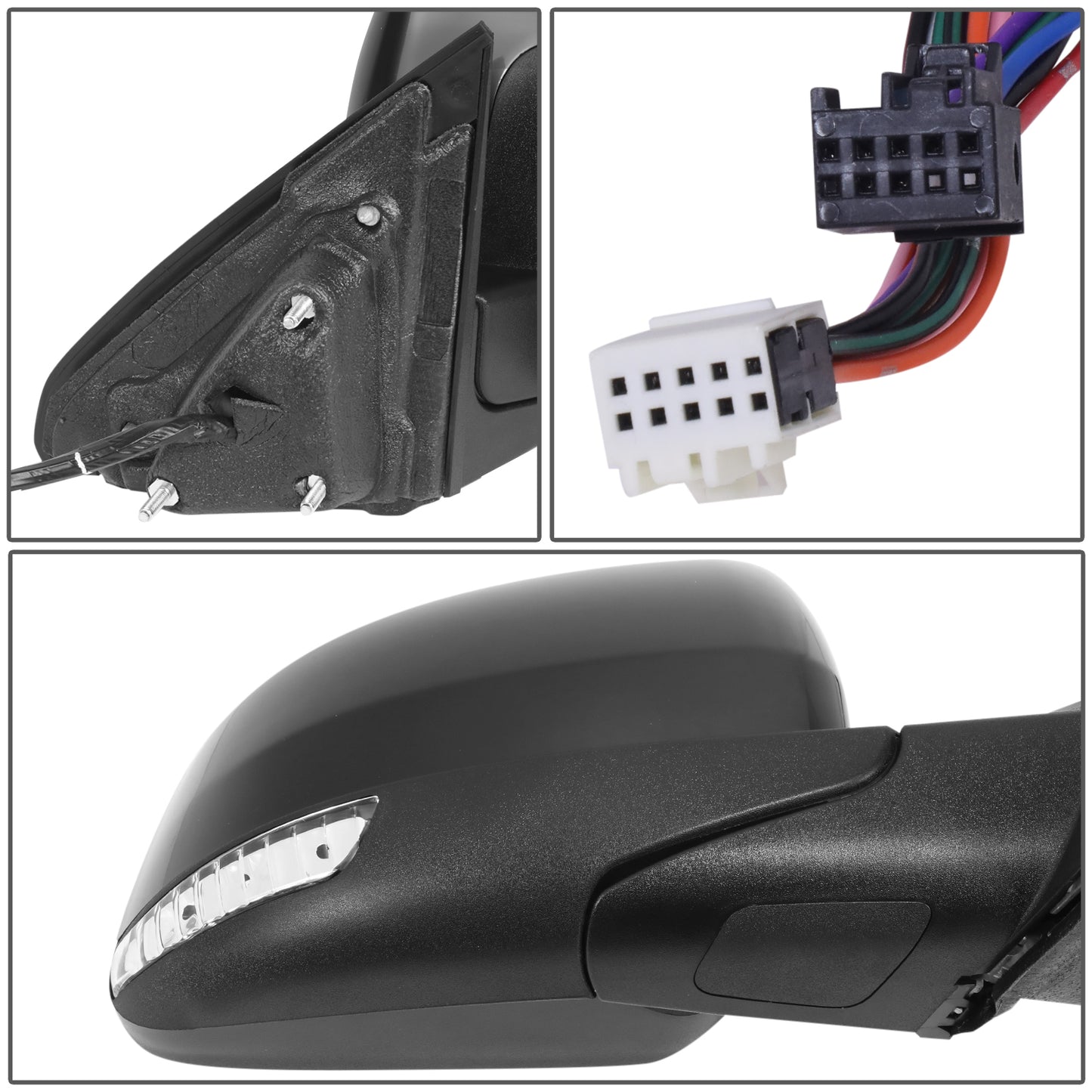 RETROVISOR MIRROR - JEEP GRAND CHEROKEE 2012-2017 - WITH POWER - WITH HEATED GLASS - WITH BLIND SPOT - FOR SRT - OE STYLE - PASSENGER RIGHT SIDE