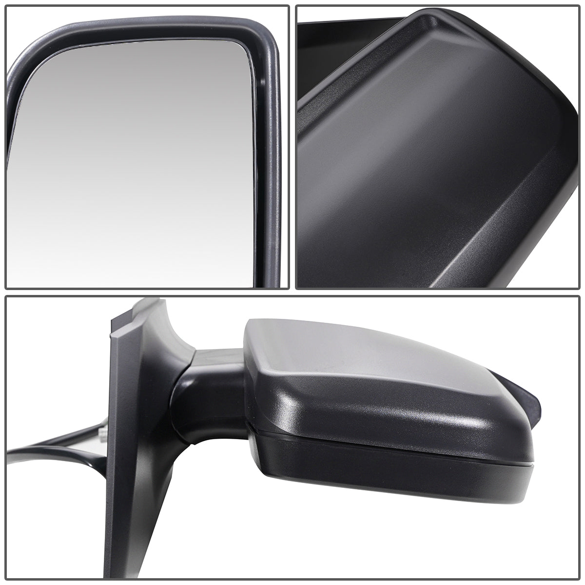 RETROVISOR MIRROR - OEM - 07-09 DODGE SPRINTER - MANUAL - W/ SIGNAL - FOLDING - W/ DUAL BLIND GLASS - BLACK - RIGHT