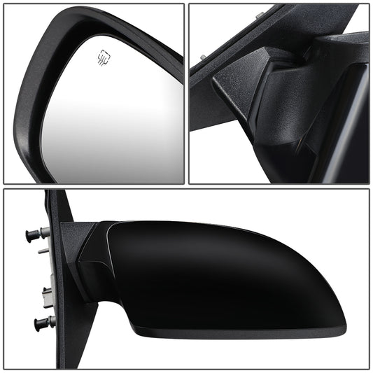 RETROVISOR MIRROR - OEM - 11-14 CHRYSLER 300C - POWERED - HEATED - W/ MEMORY - FOLDING - BLACK MATERIAL - RIGHT