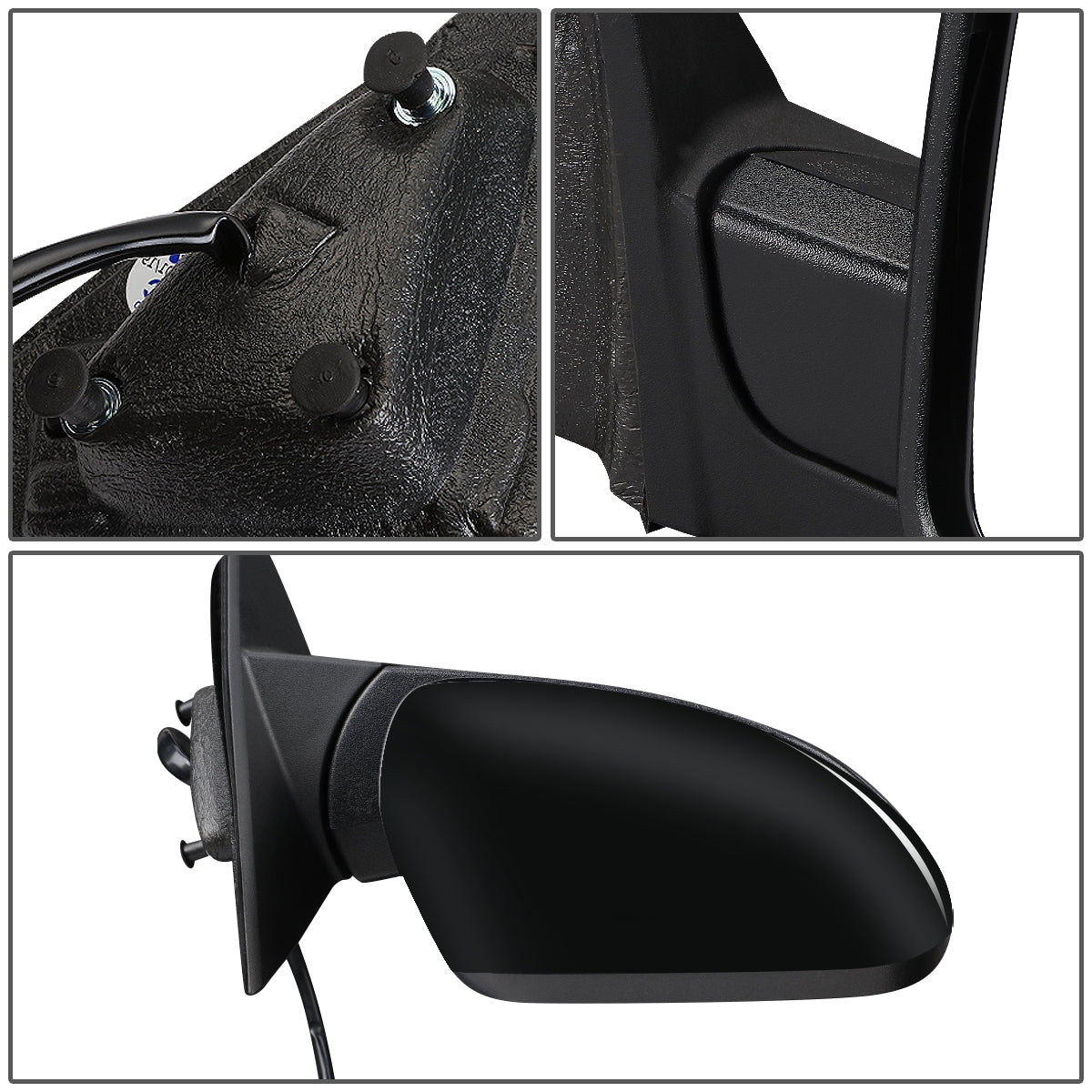 RETROVISOR MIRROR - OEM - 14-16 JEEP GRAND CHEROKEE - POWERED - HEATED - W/ SIGNAL - W/ ASPHERICAL GLASS - POWER FOLDING - BLACK MATERIAL - RIGHT