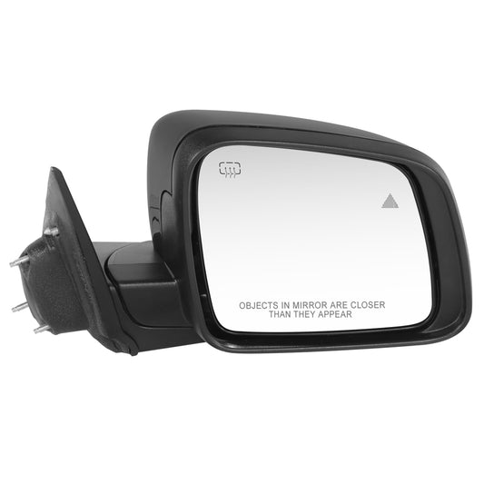 RETROVISOR MIRROR - OE STYLE - DODGE DURANGO 12-22 - WITH BLIND SPOT WITH HEATED GLASS WITH TURN SIGNAL WITH MEMORY - PASSENGER SIDE - PAINT TO MATCH - BLACK