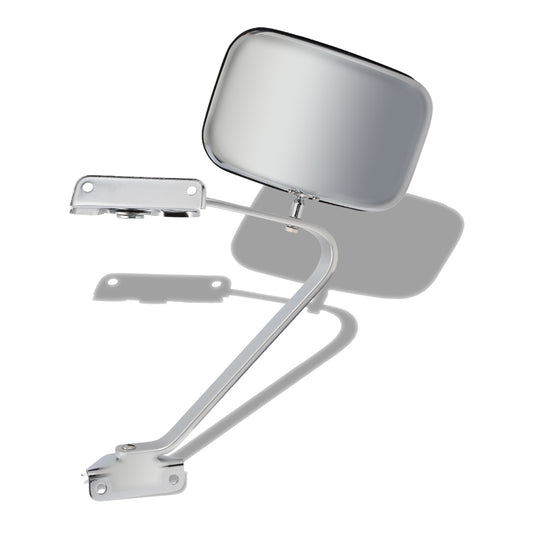 RETROVISOR MIRROR - OEM - 87-91 FORD F-150 - MANUAL - CHROME