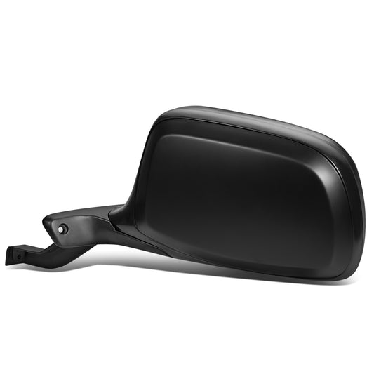 RETROVISOR MIRROR - OEM - 92-96 FORD F-150 - MANUAL - FOLDING - BLACK COVER - LEFT