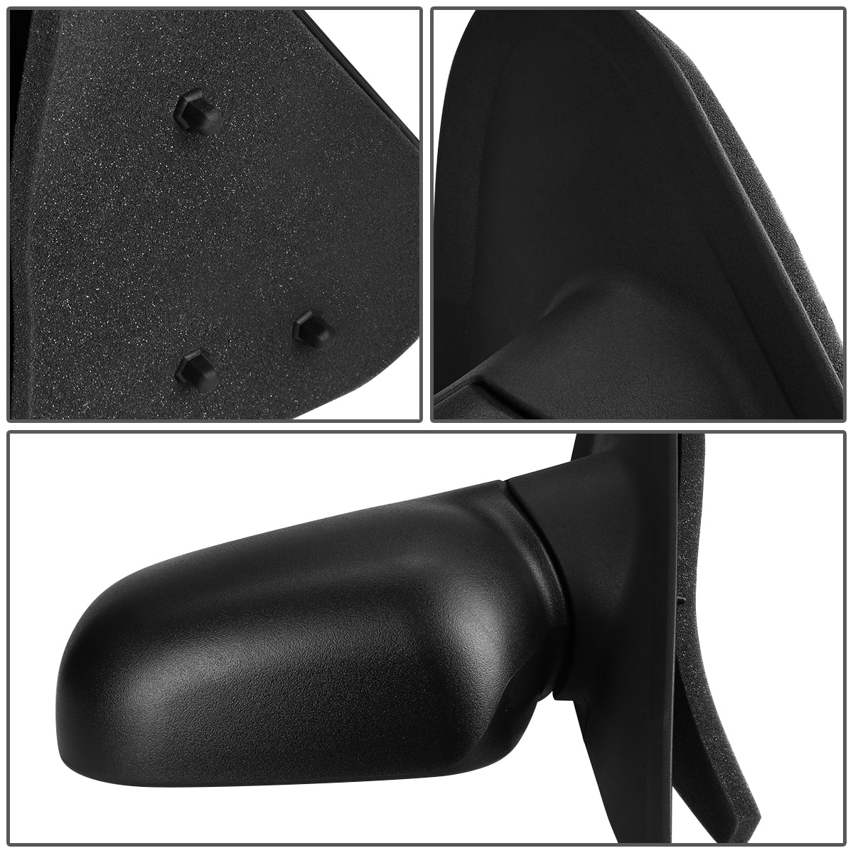 RETROVISOR MIRROR - OEM - 95-01 FORD EXPLORER - MANUAL - TEXTURED - BLACK - LEFT