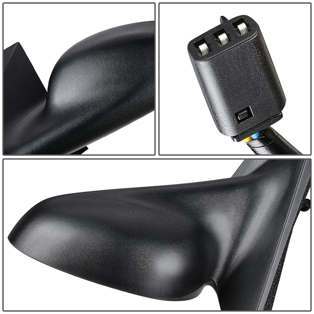 RETROVISOR MIRROR - OEM - 99-04 FORD MUSTANG - POWERED - TEXTURED - BLACK - LEFT