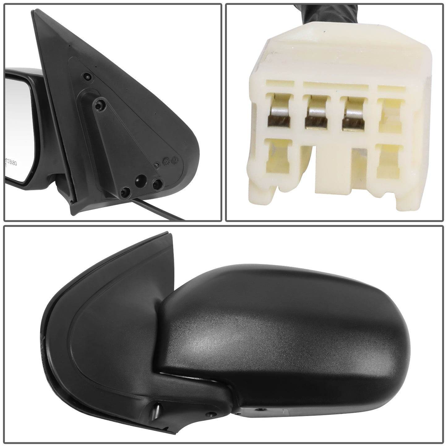 RETROVISOR MIRROR - OE STYLE - FORD ESCAPE 01-02 - WITH POWER - DRIVER SIDE - PAINT TO MATCH - BLACK