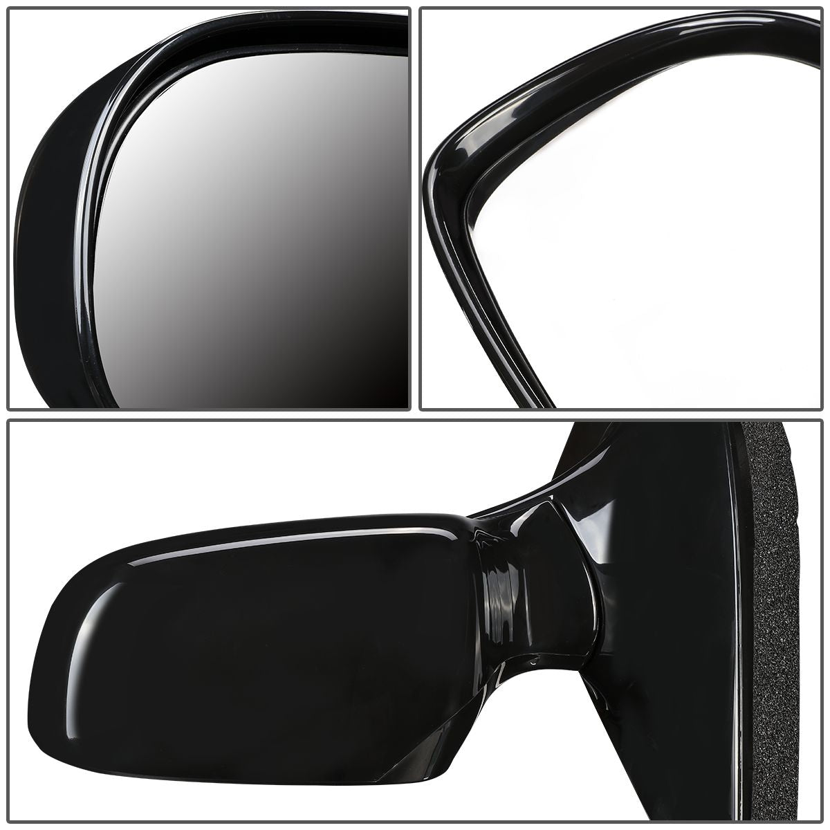 RETROVISOR MIRROR - OEM - 01-02 FORD WINDSTAR - POWERED - HEATED - PAINTABLE - BLACK - LEFT