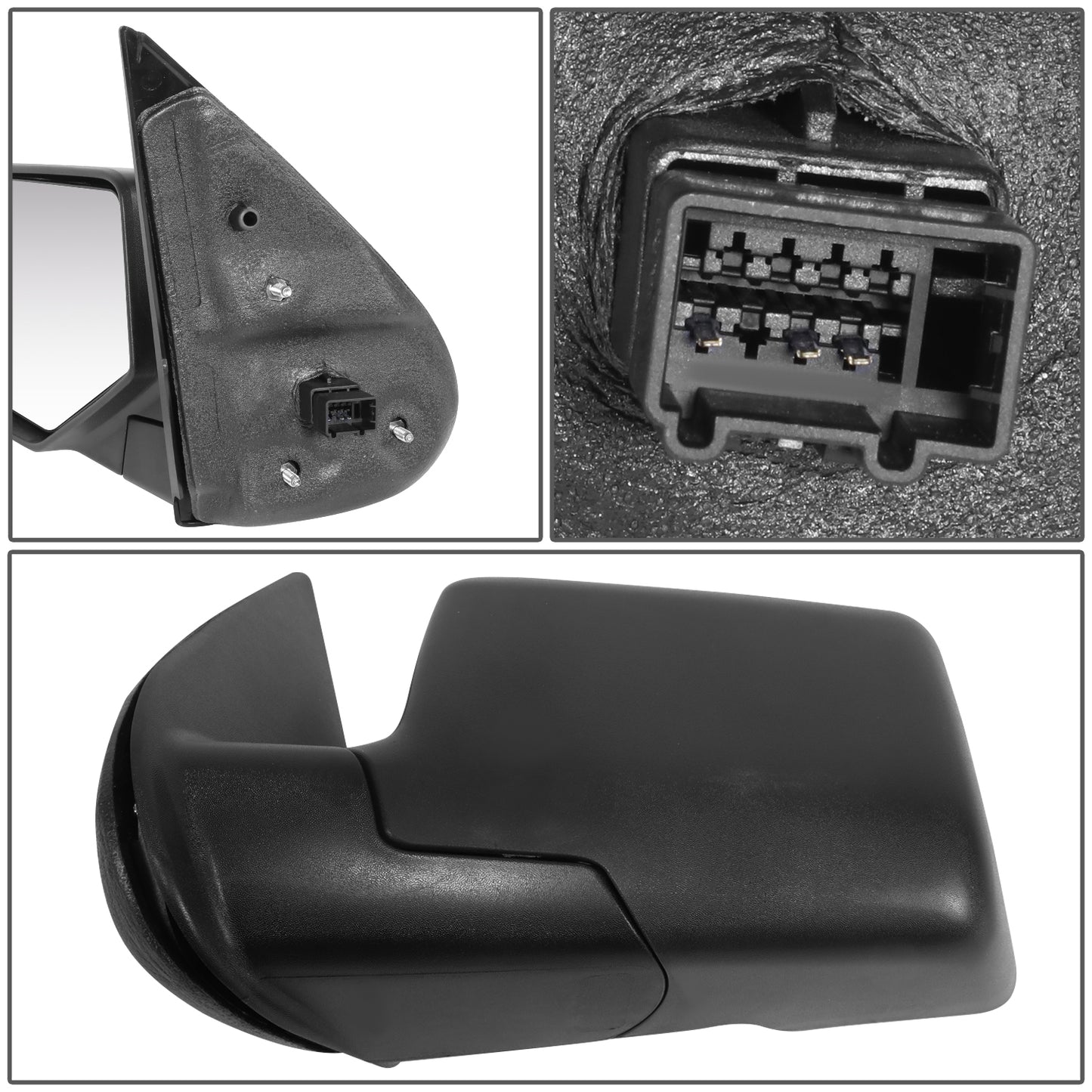 RETROVISOR MIRROR - OE STYLE - FORD EXPLORER 06-10 - WITH POWER - DRIVER SIDE - PAINT TO MATCH - BLACK