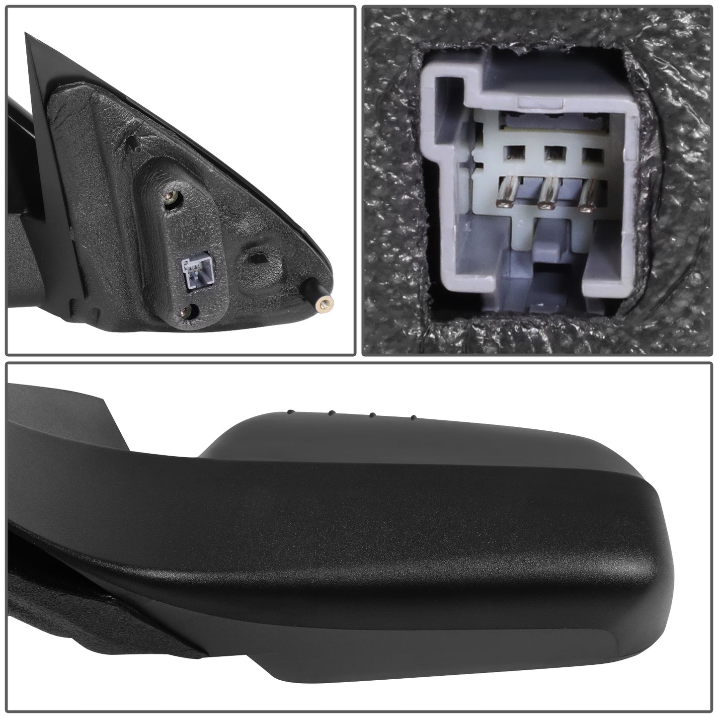 RETROVISOR MIRROR - OE STYLE - FORD FOCUS 08-11 - WITH POWER GLOSS COVER - DRIVER SIDE - PAINT TO MATCH - BLACK