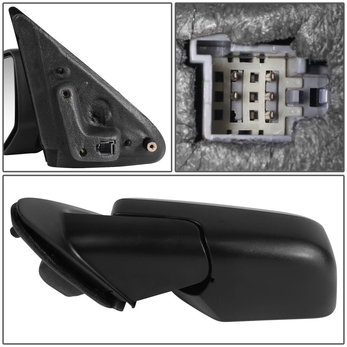 RETROVISOR MIRROR - OE STYLE - FORD ESCAPE 2010-2012 - WITH POWER WITH BLIND SPOT MIRROR WITH HEATED - DRIVER LEFT SIDE - BLACK