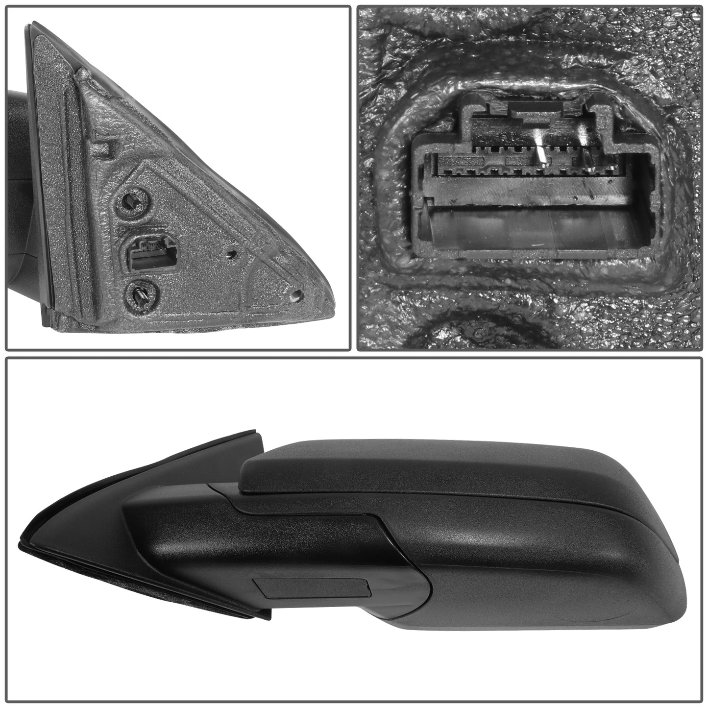 RETROVISOR MIRROR - OE STYLE - FORD FLEX 09-12 - WITH POWER - DRIVER SIDE - PAINT TO MATCH - BLACK