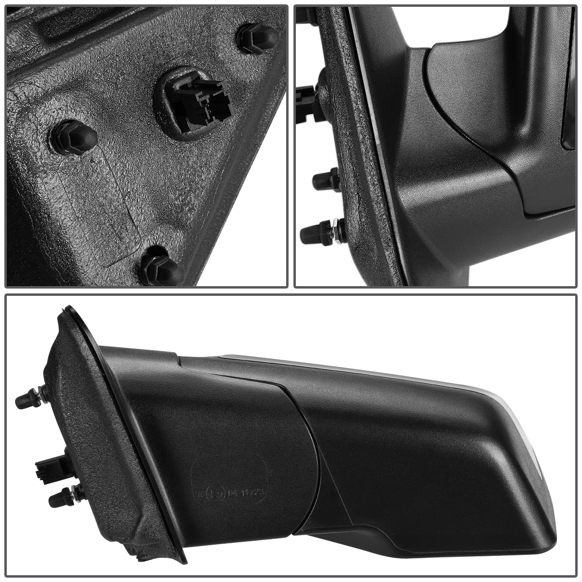 RETROVISOR MIRROR - OEM - 06-11 FORD RANGER - POWERED - PAINTABLE - BLACK - LEFT