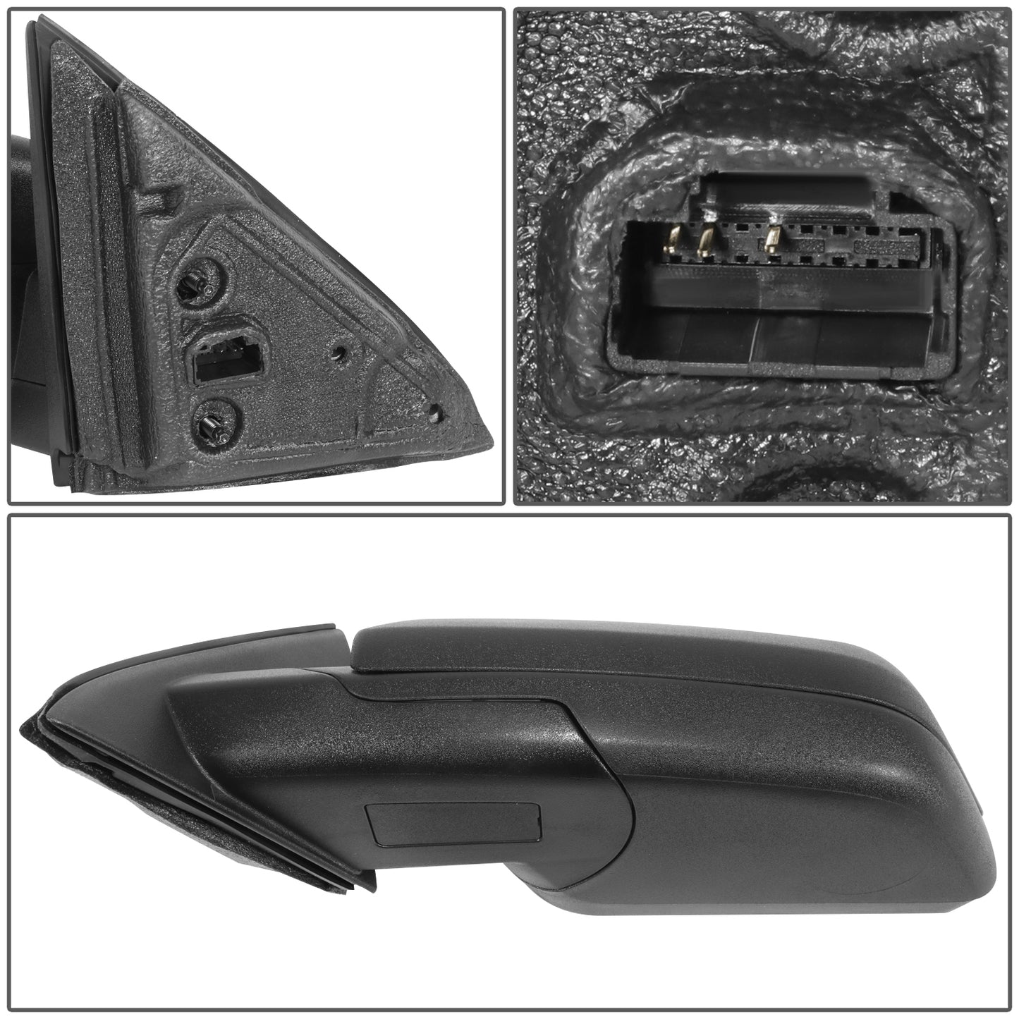 RETROVISOR MIRROR - OE STYLE - FORD FLEX 13-19 - WITH POWER - DRIVER SIDE - PAINT TO MATCH - BLACK