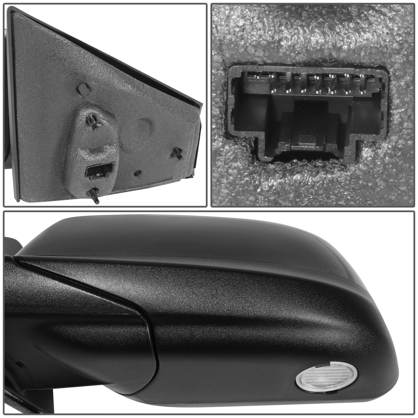 RETROVISOR MIRROR - OE STYLE - FORD EDGE 2011-2014 - WITH MEMORY WITH HEATED WITH BLIND SPOT - DRIVER LEFT SIDE - BLACK