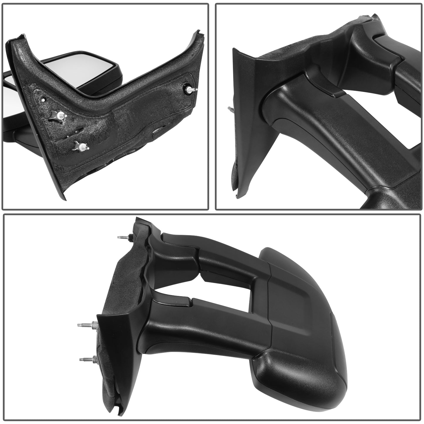 RETROVISOR MIRROR - OE STYLE - FORD TRANSIT 150 2015-2019 - FORD TRANSIT 250 2015-2019 - FORD TRANSIT 350 2015-2019 - WITH LOW ROOF LONG ARM - DRIVER LEFT SIDE - BLACK