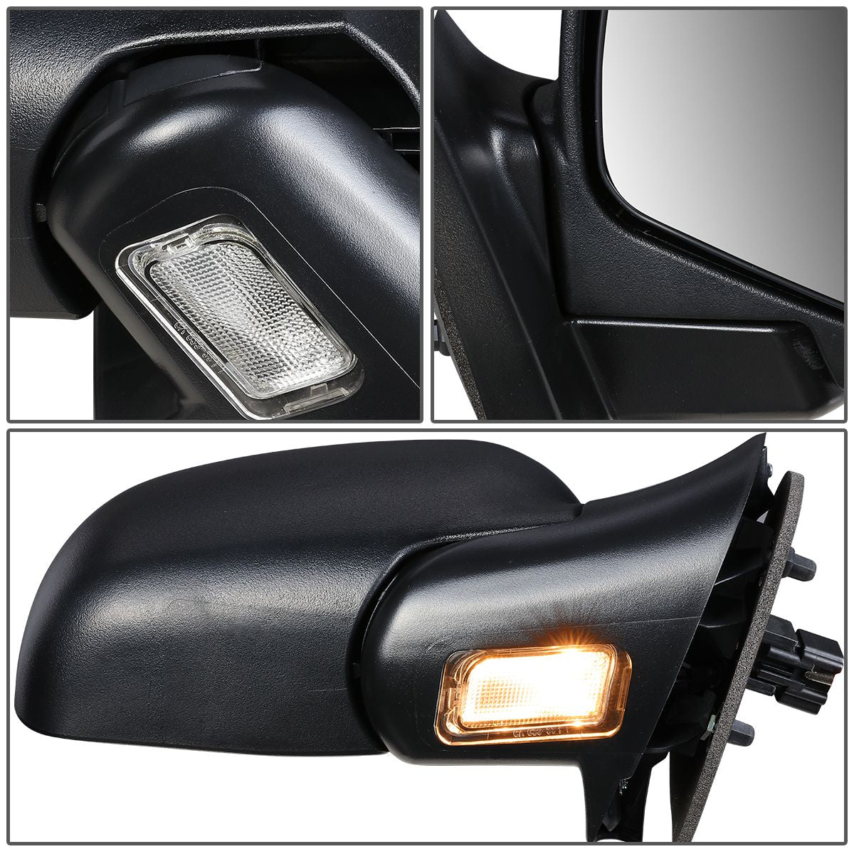 RETROVISOR MIRROR - OEM - 02-05 FORD EXPLORER / 02-05 MERCURY MOUNTAINEER - POWERED - TEXTURED - BLACK - RIGHT