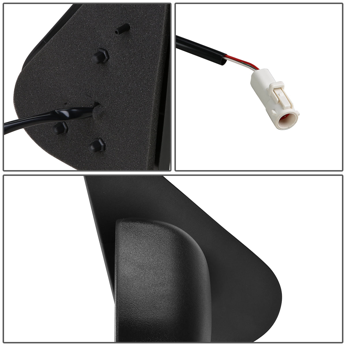 RETROVISOR MIRROR - OEM - 01-05 FORD EXPLORER SPORT TRAC - POWERED - TEXTURED - BLACK - RIGHT