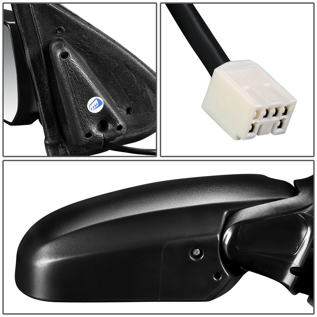 RETROVISOR MIRROR - OEM - 03-07 FORD ESCAPE / 05-07 MERCURY MARINER - POWERED - HEATED - TEXTURED - BLACK - RIGHT