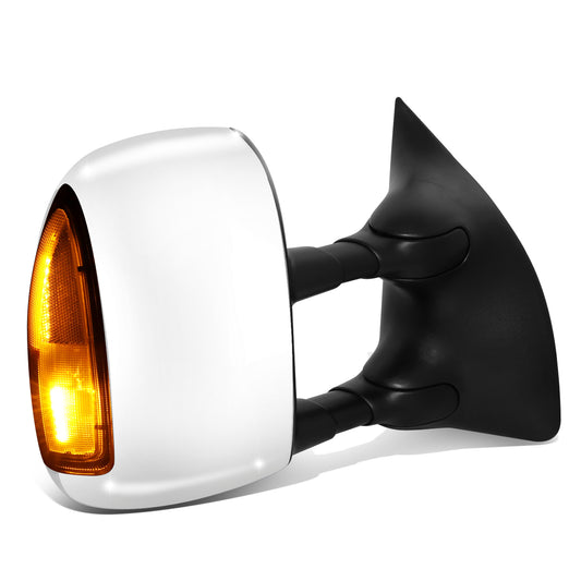 RETROVISOR MIRROR - OE STYLE - FORD EXCURSION 03-05 - FORD F-250 SUPER DUTY 99-07 - FORD F-350 SUPER DUTY 99-07 - FORD F-450 SUPER DUTY 99-07 - FORD F-550 SUPER DUTY 99-07 - WITH POWER WITH HEATED GLASS WITH TURN SIGNAL CHROME COVER - PASSENGER SIDE -