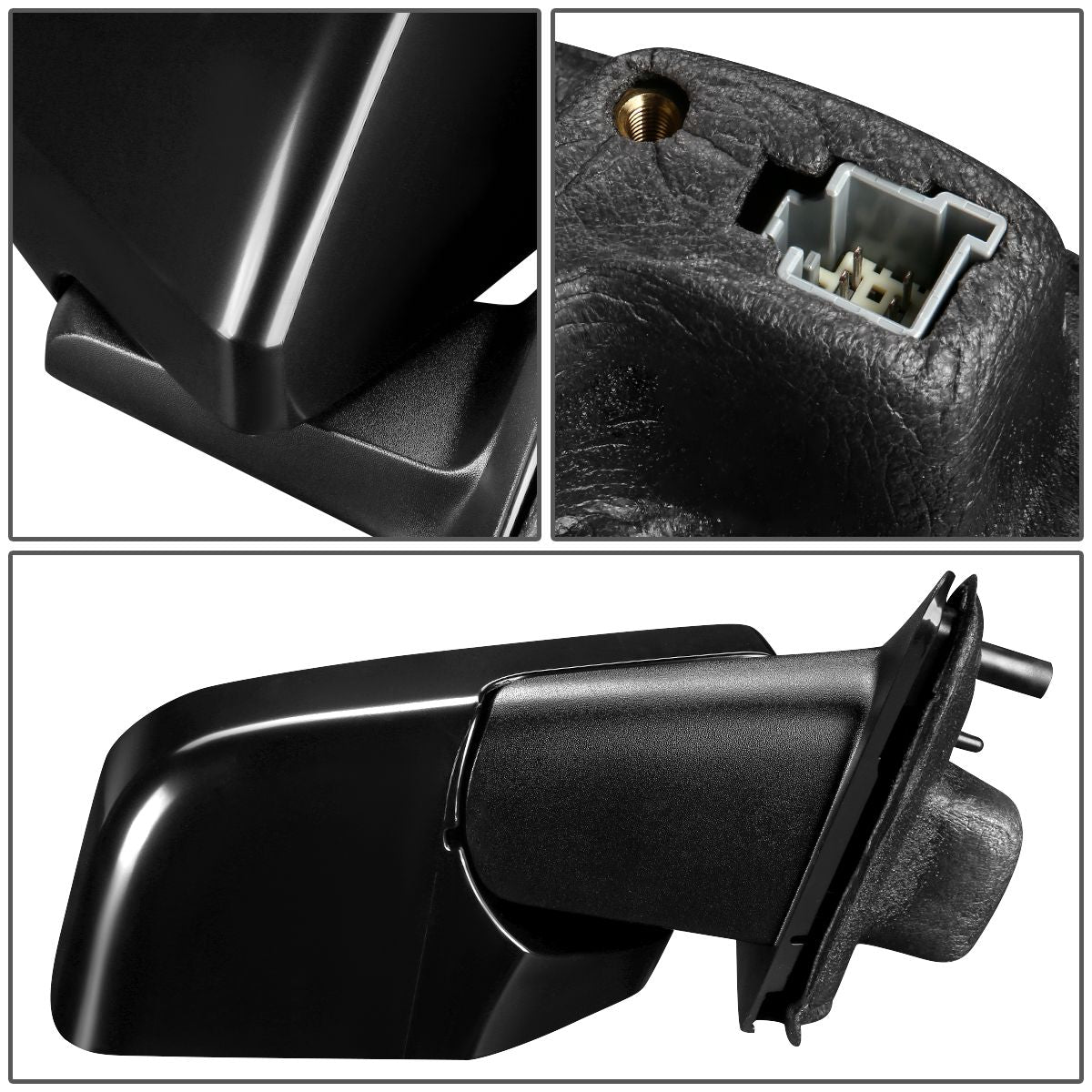 RETROVISOR MIRROR - OEM - 08-12 FORD ESCAPE / 08-11 MERCURY MARINER - POWERED - PAINTABLE - BLACK - RIGHT