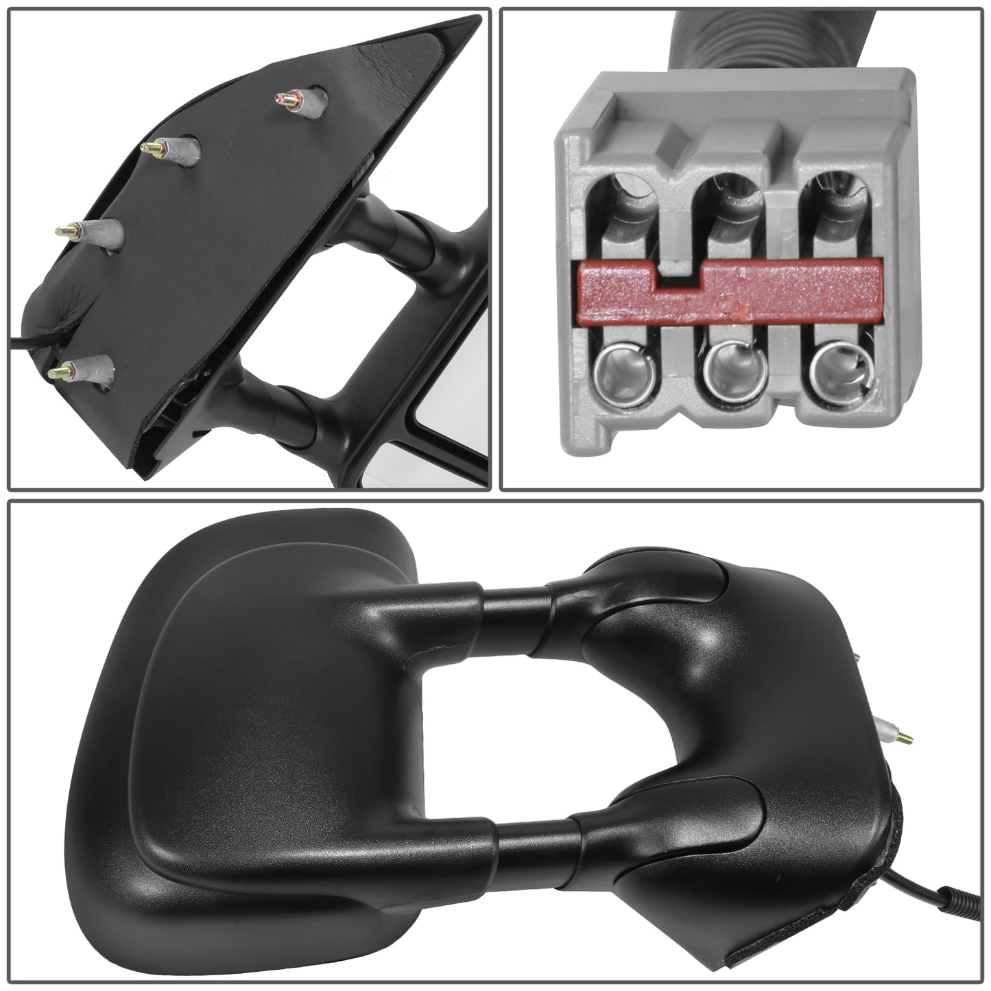 RETROVISOR MIRROR - OE STYLE - FORD E-150 09-25 - FORD E-250 09-25 - FORD E-350 09-25 - FORD E-450 09-25 - WITH POWER - PASSENGER SIDE - PAINT TO MATCH - BLACK