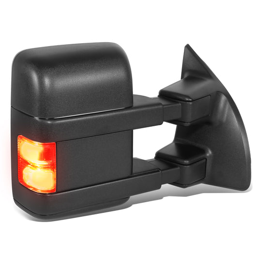 RETROVISOR MIRROR - OE STYLE - FORD F-250 SUPER DUTY 08-10 - FORD F-350 SUPER DUTY 08-10 - DUAL MIRROR WITH HEATED WITH POWER WITH SIGNAL WITH MEMORY - PASSENGER SIDE - PAINT TO MATCH - BLACK