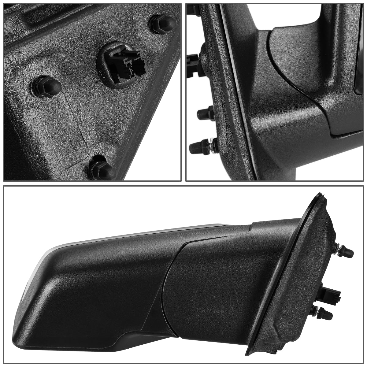 RETROVISOR MIRROR - OEM - 06-11 FORD RANGER - POWERED - PAINTABLE - BLACK - RIGHT