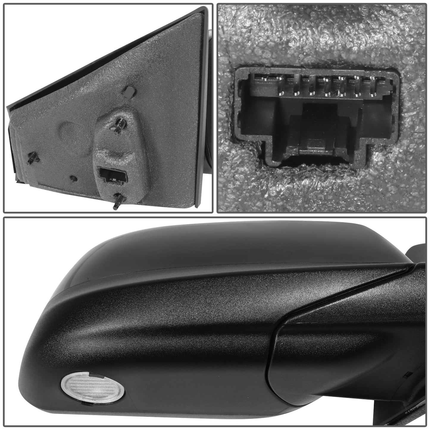 RETROVISOR MIRROR - OE STYLE - FORD EDGE 2011-2014 - WITH MEMORY WITH HEATED WITH BLIND SPOT - PASSENGER RIGHT SIDE - BLACK