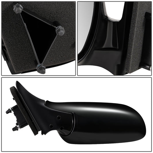 RETROVISOR MIRROR - OEM - 97-05 CHEVY VENTURE - MANUAL - FOLDING - BLACK MATERIAL - LEFT