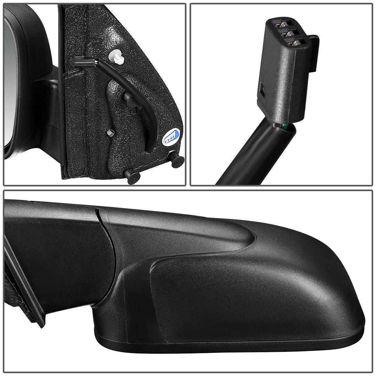 RETROVISOR MIRROR - OEM - 06-11 CHEVY HHR - POWERED - TEXTURED - BLACK - LEFT