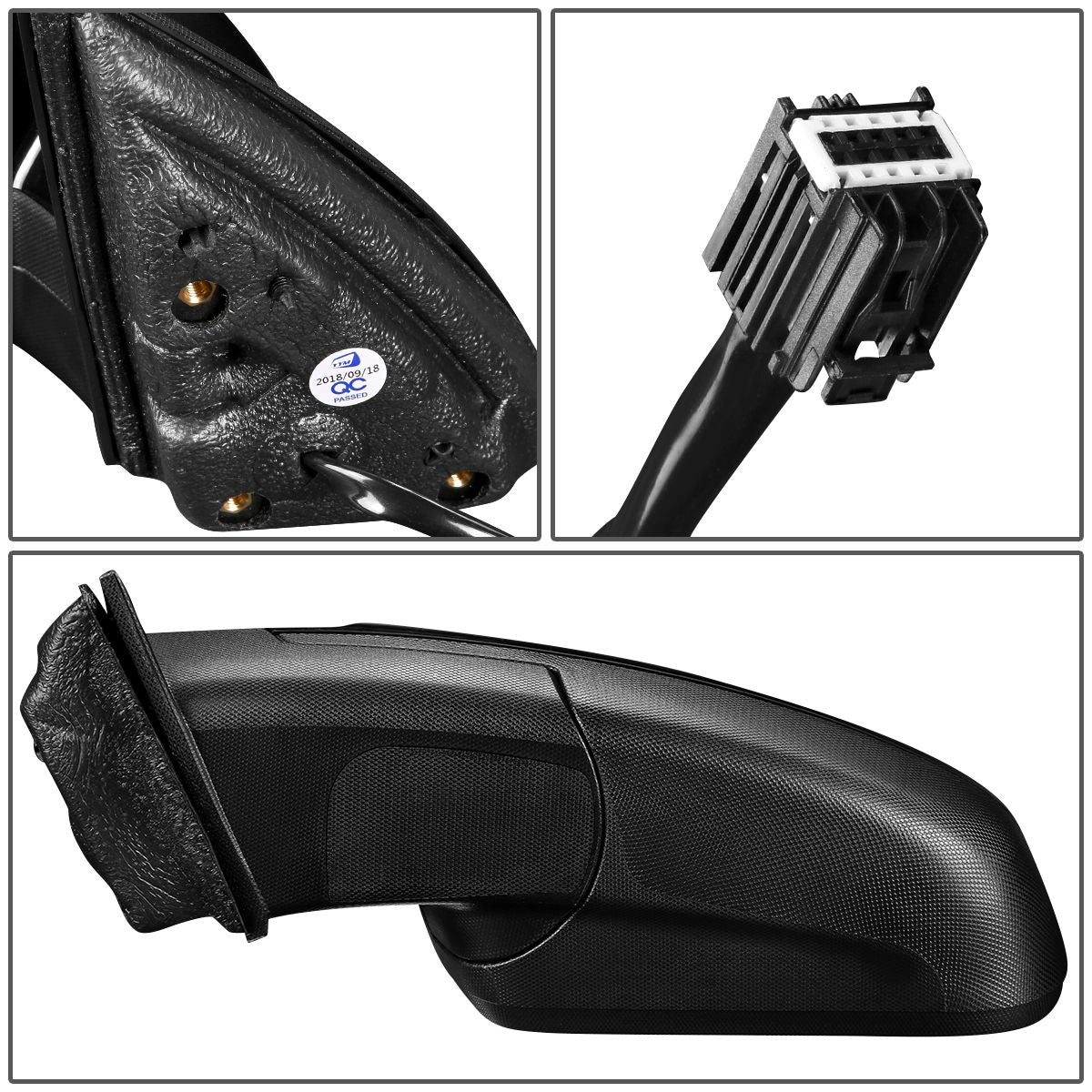 RETROVISOR MIRROR - OEM - 10-15 CHEVY EQUINOX / 10-11 GMC TERRAIN - POWERED - HEATED - PAINTABLE - BLACK - LEFT