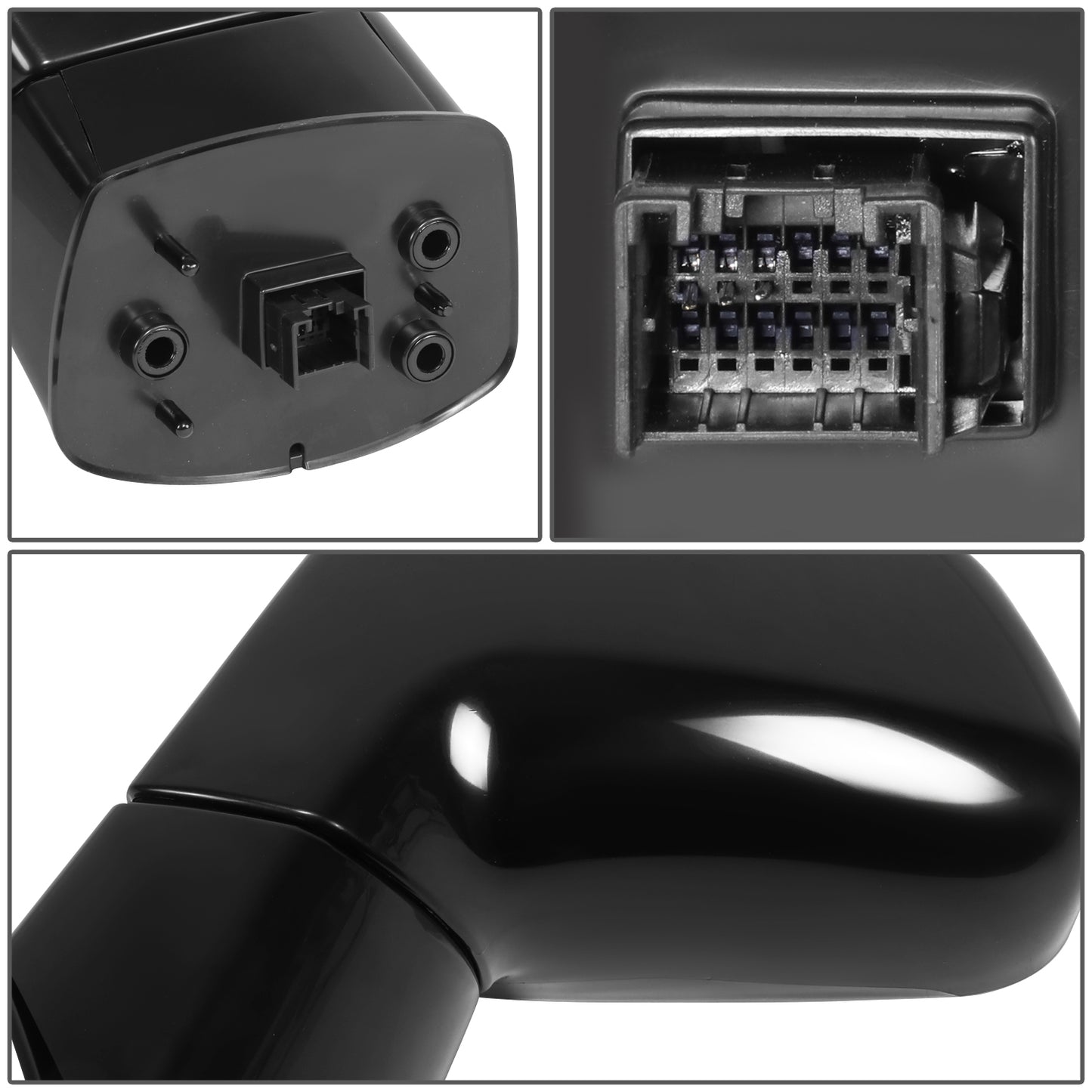 RETROVISOR MIRROR - OE STYLE - CHEVROLET CAPTIVA SPORT 13-15 - SATURN VUE 08-10 - WITH POWER - DRIVER SIDE - PAINT TO MATCH - BLACK