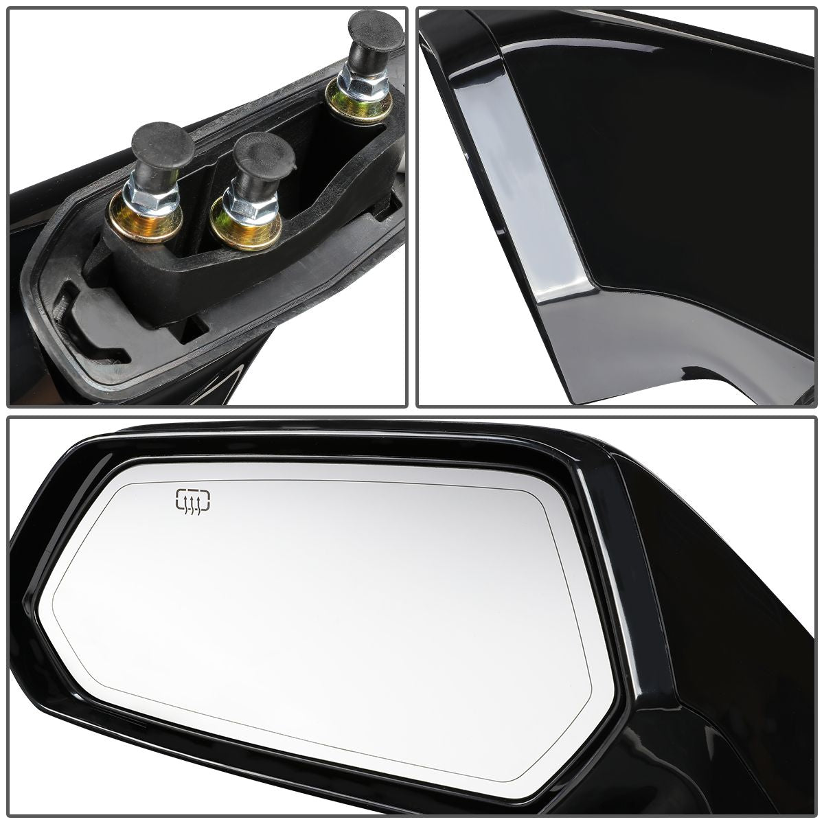 RETROVISOR MIRROR - OEM - 10-15 CHEVY CAMARO - POWERED - HEATED - PAINTABLE - BLACK - LEFT