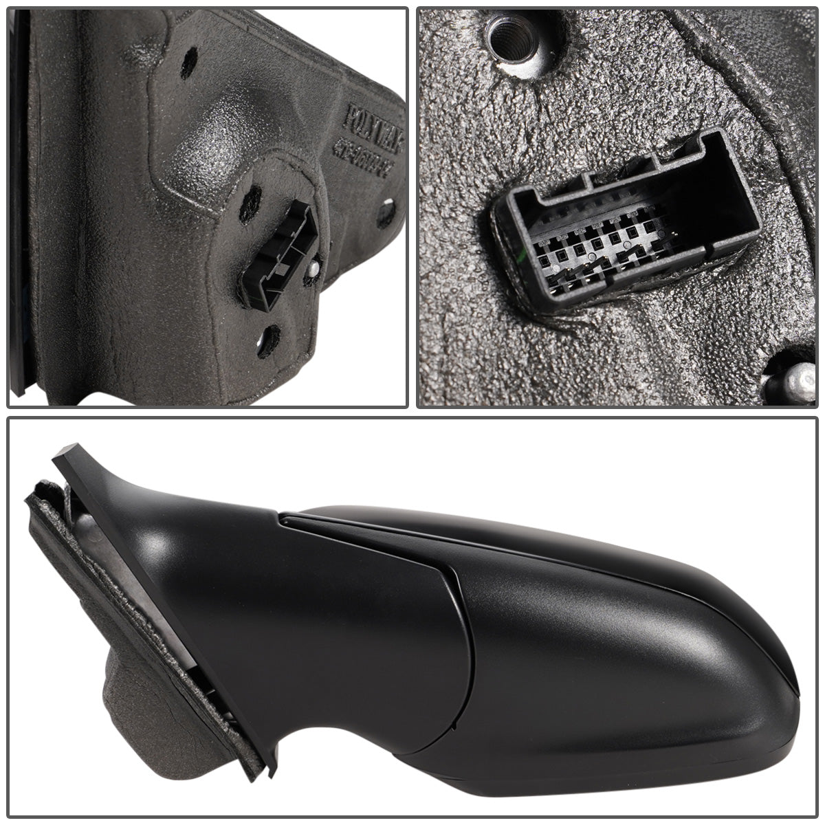 RETROVISOR MIRROR - OEM - 10-15 BUICK LACROSSE - POWERED - HEATED - FOLDING - BLACK - LEFT